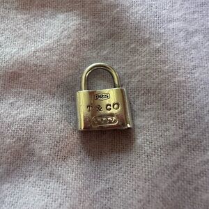 Tiffany & co sterling silver padlock charm